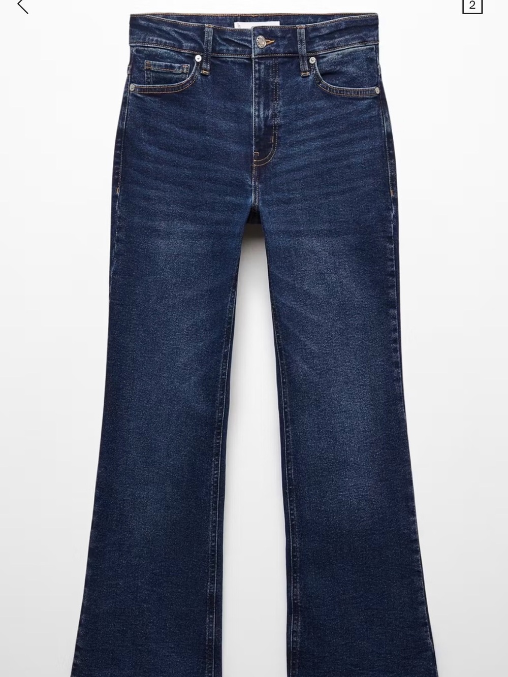 MANGO Sienna Flared cropped Jeans